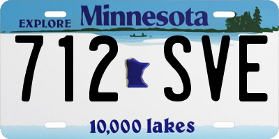 MN license plate 712SVE