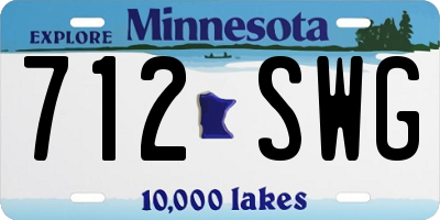 MN license plate 712SWG