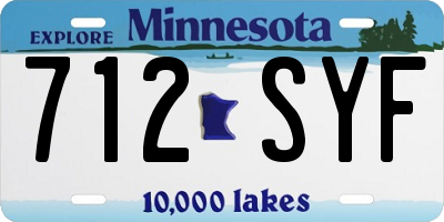 MN license plate 712SYF