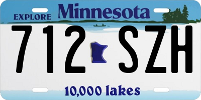 MN license plate 712SZH