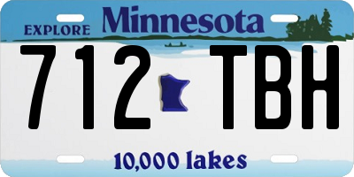 MN license plate 712TBH