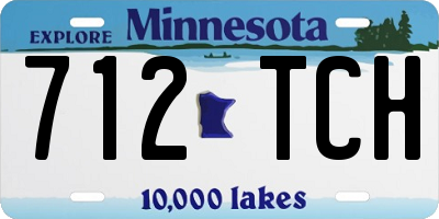 MN license plate 712TCH