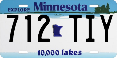 MN license plate 712TIY