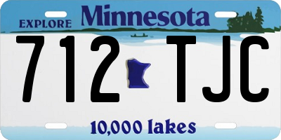 MN license plate 712TJC