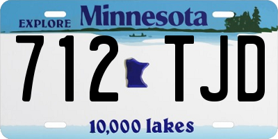 MN license plate 712TJD