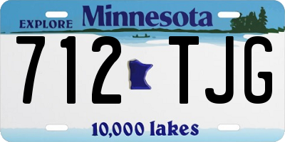 MN license plate 712TJG
