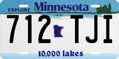 MN license plate 712TJI