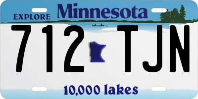 MN license plate 712TJN