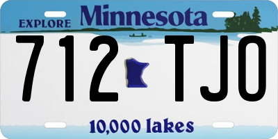 MN license plate 712TJO