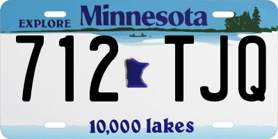 MN license plate 712TJQ