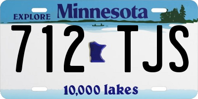 MN license plate 712TJS