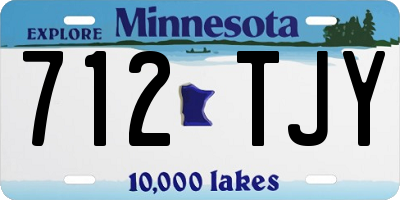 MN license plate 712TJY