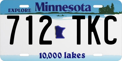 MN license plate 712TKC