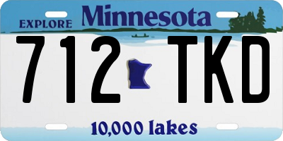 MN license plate 712TKD