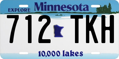 MN license plate 712TKH