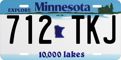 MN license plate 712TKJ