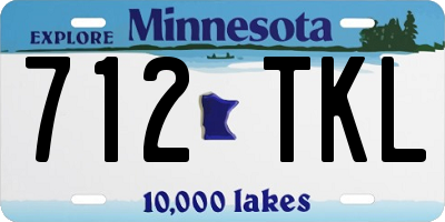 MN license plate 712TKL