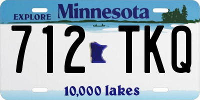 MN license plate 712TKQ