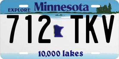 MN license plate 712TKV