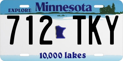 MN license plate 712TKY