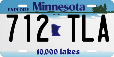 MN license plate 712TLA