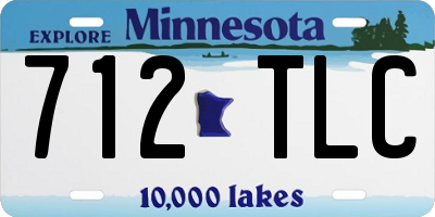 MN license plate 712TLC