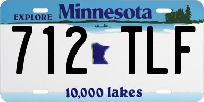 MN license plate 712TLF