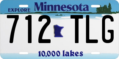 MN license plate 712TLG