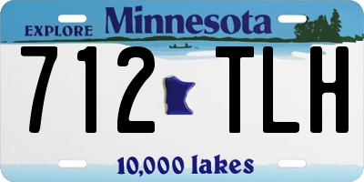 MN license plate 712TLH