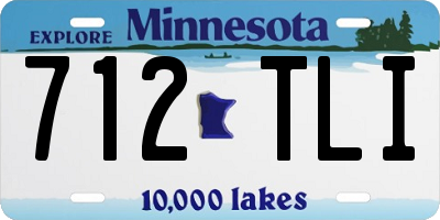MN license plate 712TLI