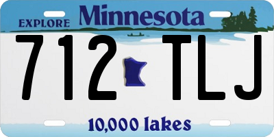MN license plate 712TLJ