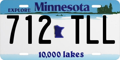 MN license plate 712TLL