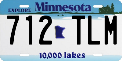 MN license plate 712TLM