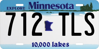 MN license plate 712TLS