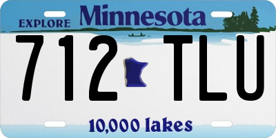 MN license plate 712TLU