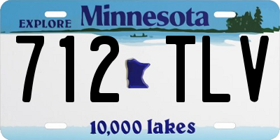 MN license plate 712TLV