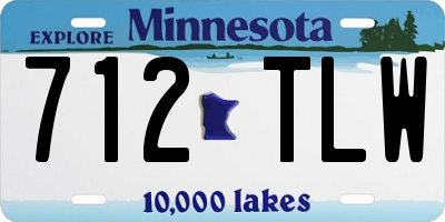 MN license plate 712TLW