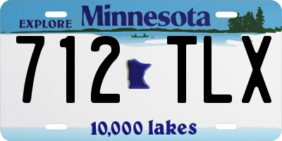 MN license plate 712TLX
