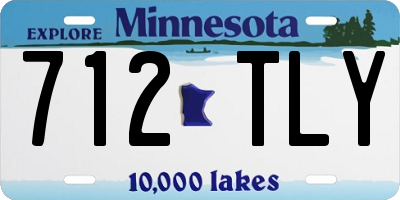 MN license plate 712TLY