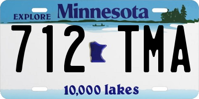 MN license plate 712TMA