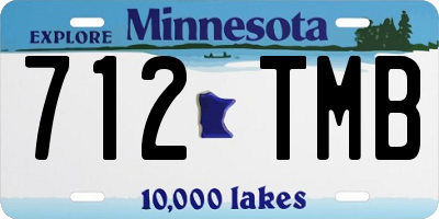 MN license plate 712TMB