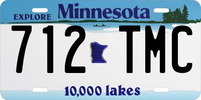 MN license plate 712TMC