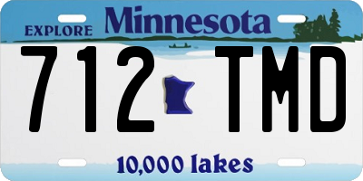 MN license plate 712TMD