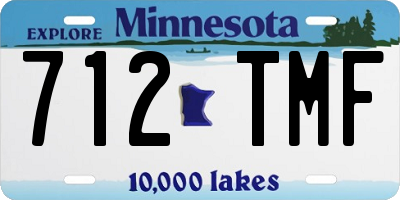 MN license plate 712TMF