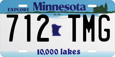 MN license plate 712TMG