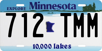 MN license plate 712TMM