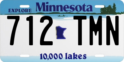 MN license plate 712TMN