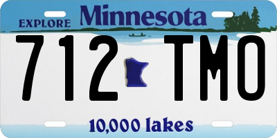 MN license plate 712TMO