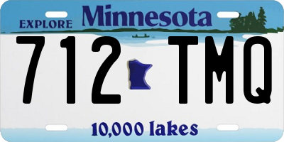 MN license plate 712TMQ