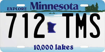 MN license plate 712TMS